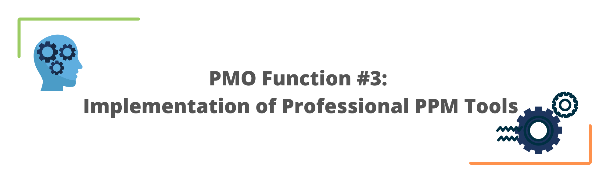 PMO Function #3 Implementation of Professional PPM Tools