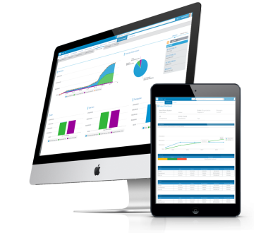 Sciforma PPM Software on screens